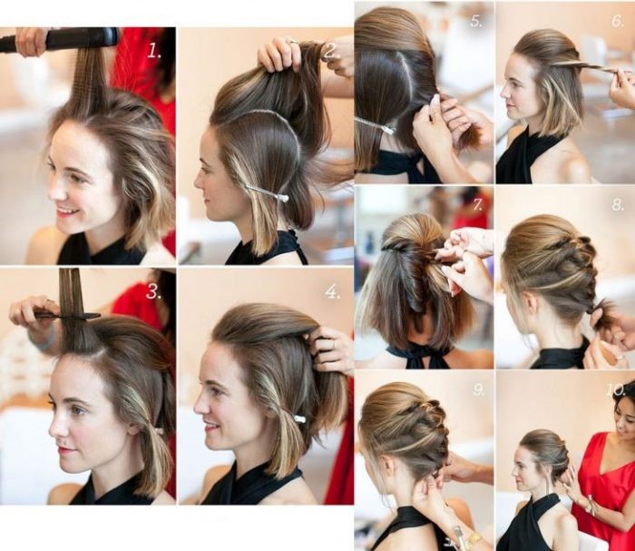 penteados cabelo médio casamento