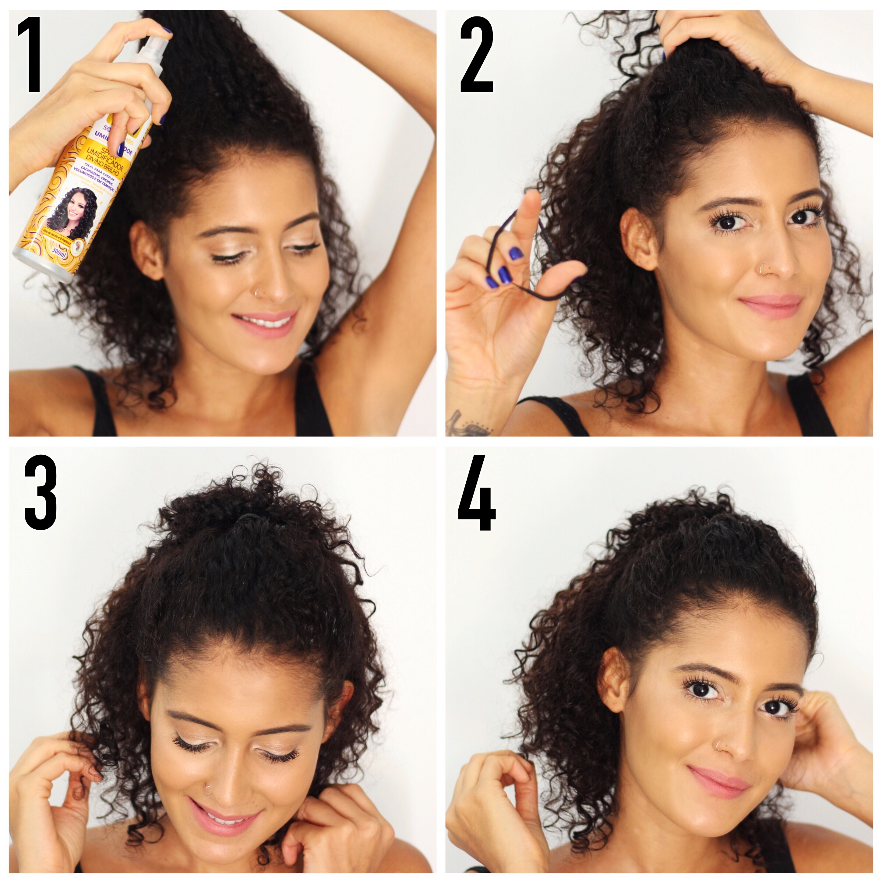 penteados para cabelo médio preso