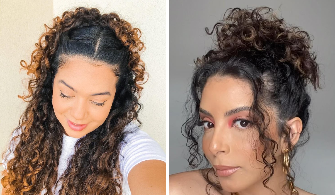 penteado cacheado vs penteado liso qual escolher