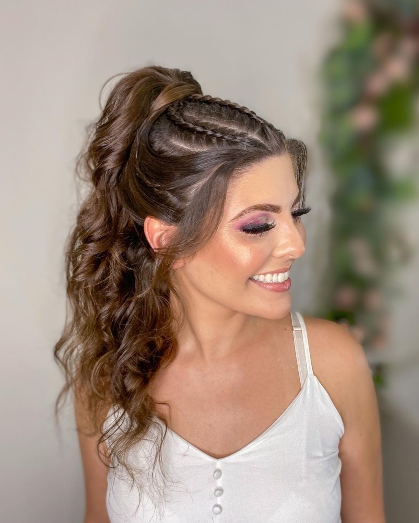 penteado jovem para festa de formatura cabelo curto