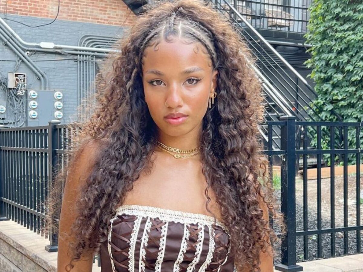 como fazer baby braids em cabelo cacheado longo