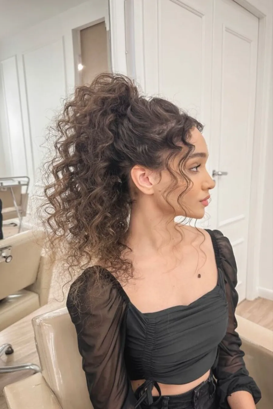 tutorial penteado cacheado madrinha