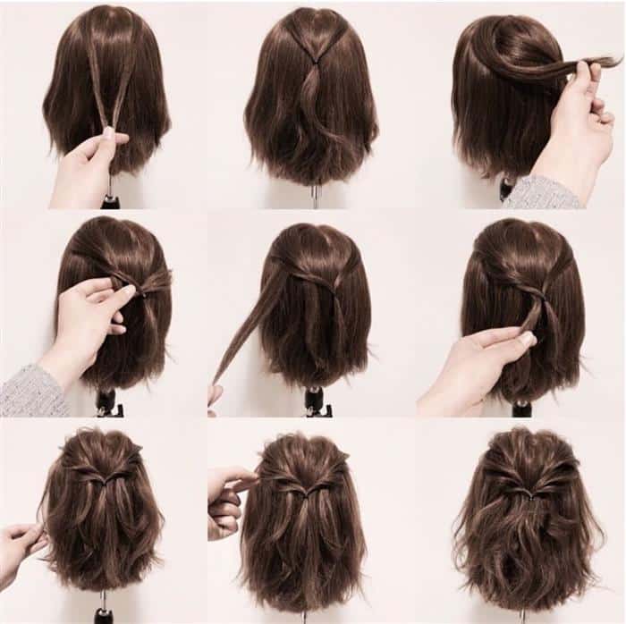 como arrumar cabelo curto em 5 minutos