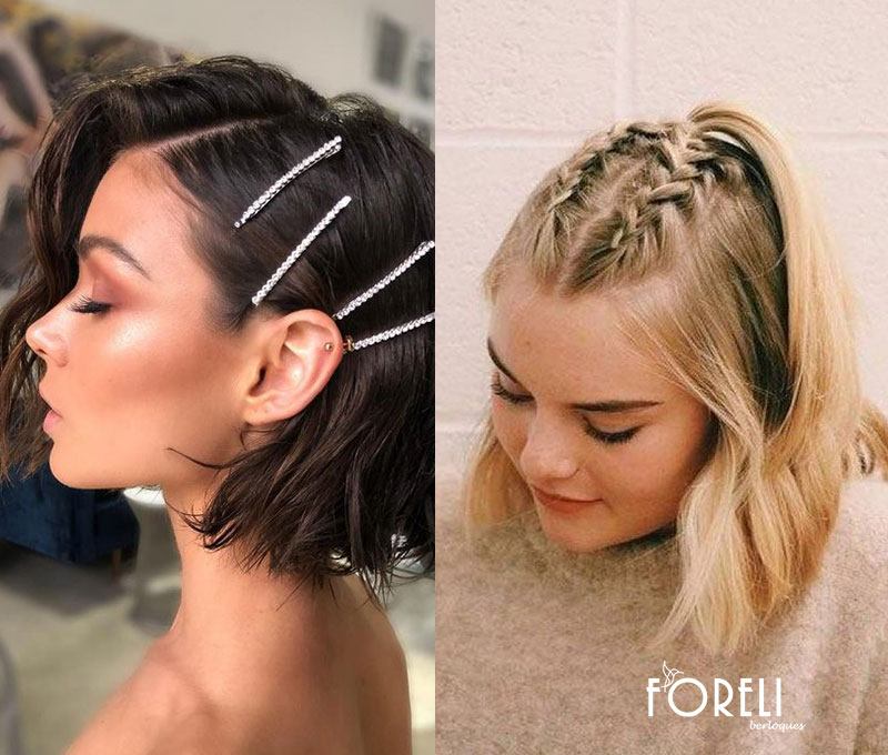 penteados rápidos cabelo curto