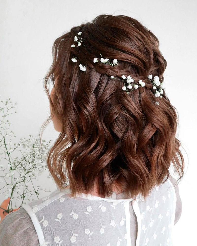 penteados para cabelo curto liso