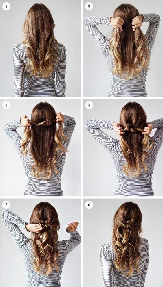 penteados simples para o dia a dia sem chapinha