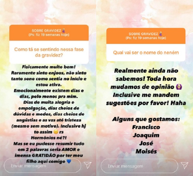 perguntas sobre gravidez