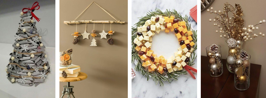 como fazer árvore de natal minimalista pinterest