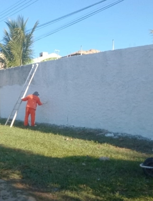 pintura de muro chapiscado