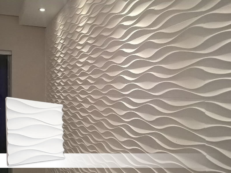 aplicação de gesso 3D decorativo