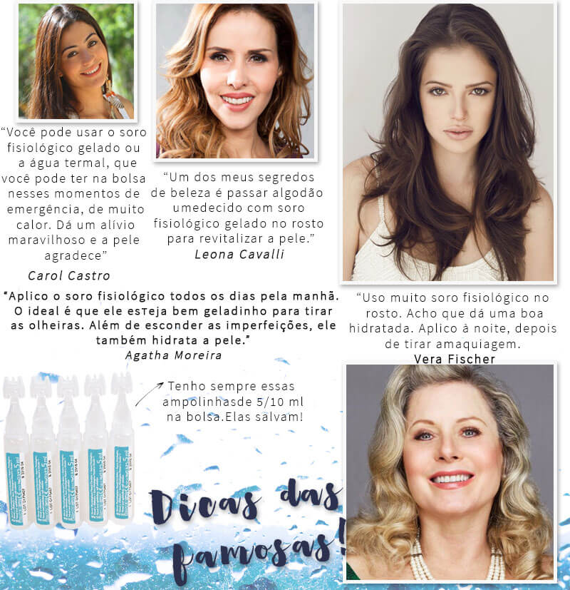 pode passar soro fisiológico no rosto