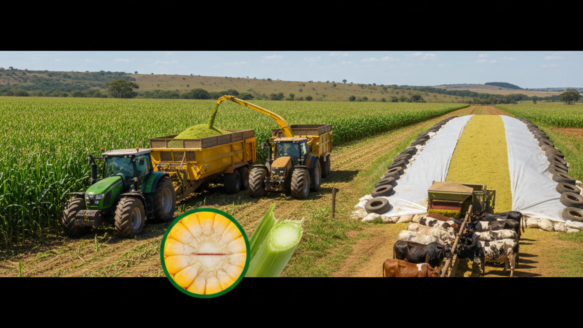 ponto de colheita do milho para silagem