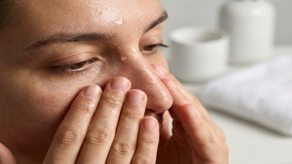 Rotina de Limpeza Dupla: O segredo para uma pele sem cravos