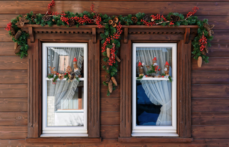 ideias criativas para decorar porta de natal