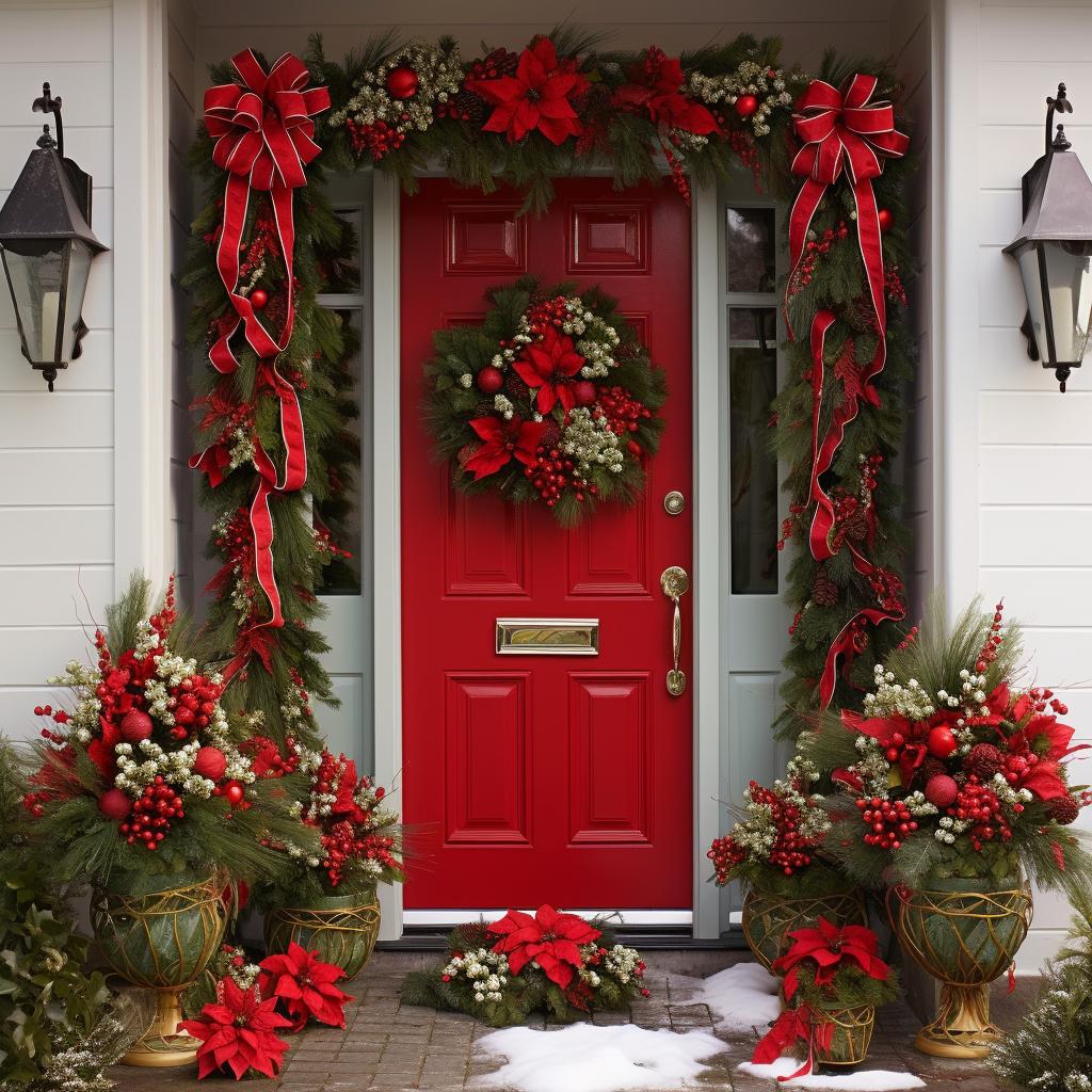 guirlanda vs capa de porta de natal qual escolher