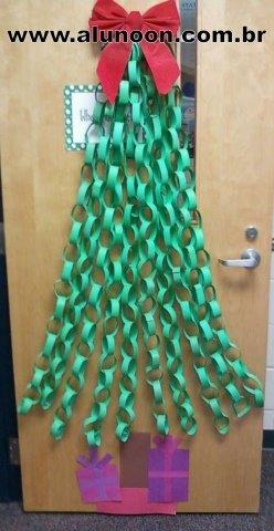 porta porta decoração de natal