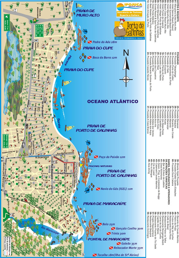 pontos turísticos em Porto de Galinhas