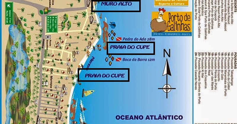 pontos turísticos em Porto de Galinhas