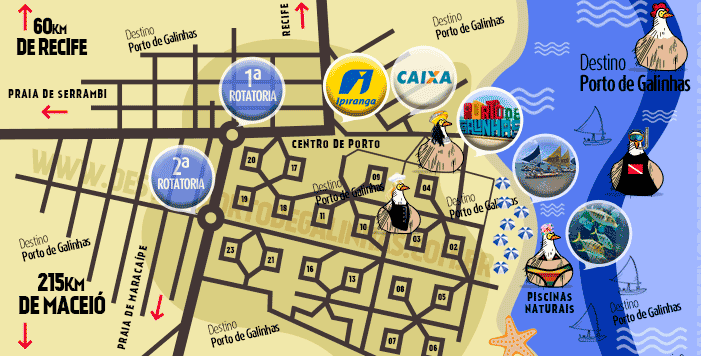 melhores praias de Porto de Galinhas