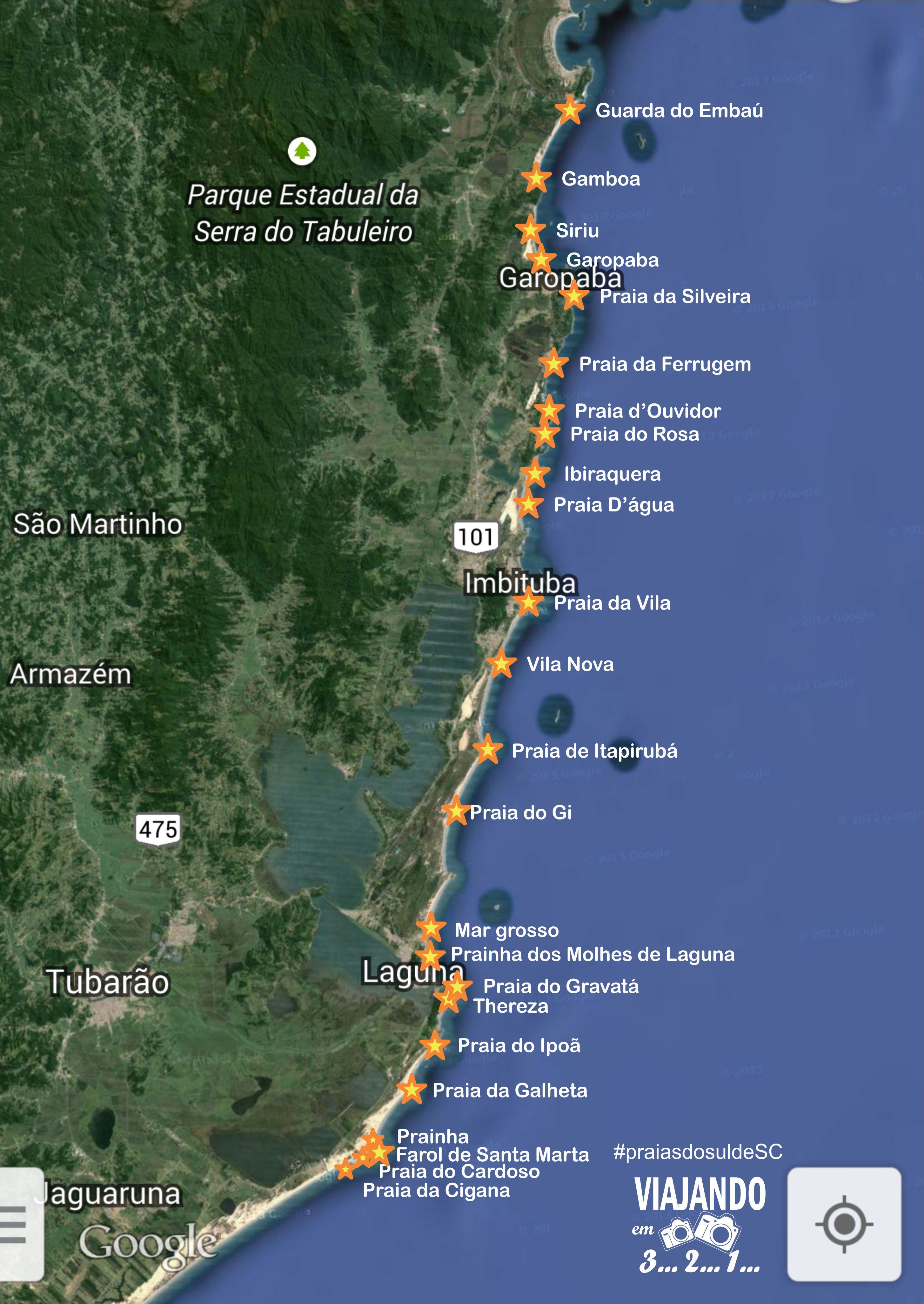 praias sul santa catarina