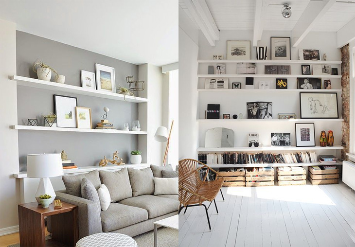 prateleira para decoração de sala