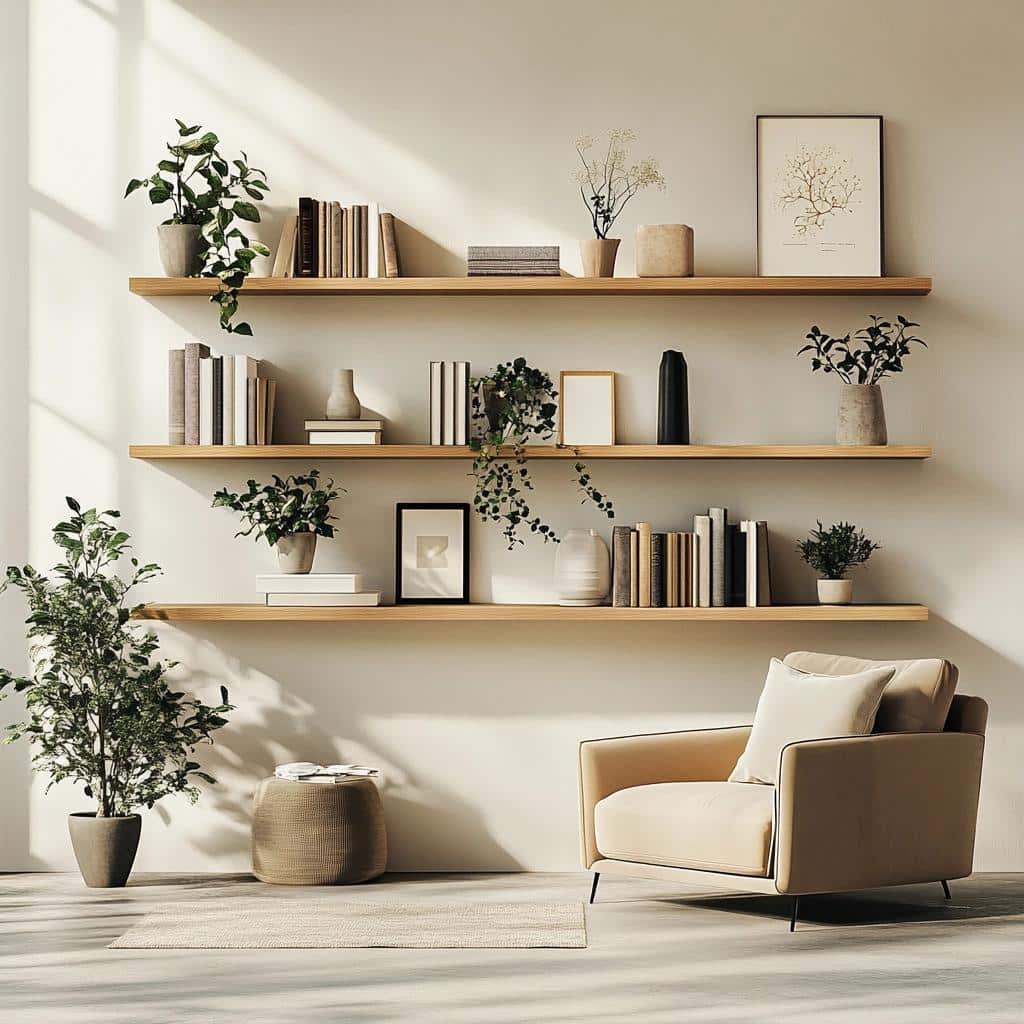 prateleira para decoração de sala