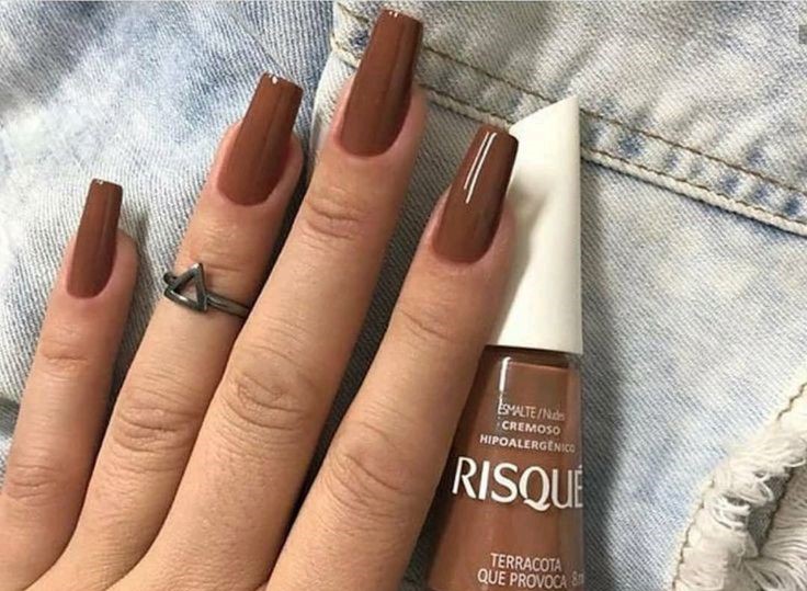 esmalte marrom tendência