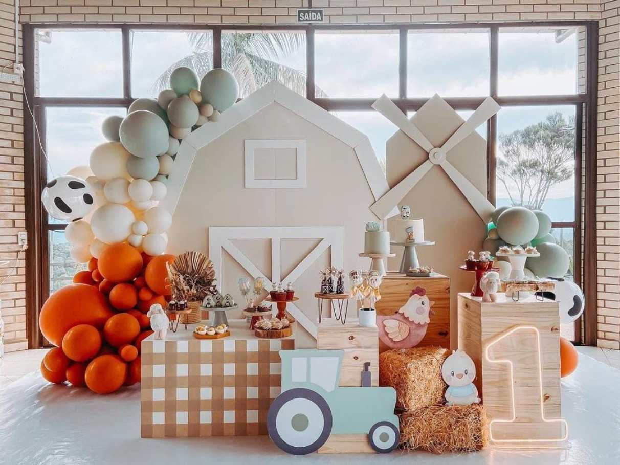 ideias criativas decoração fazendinha menino