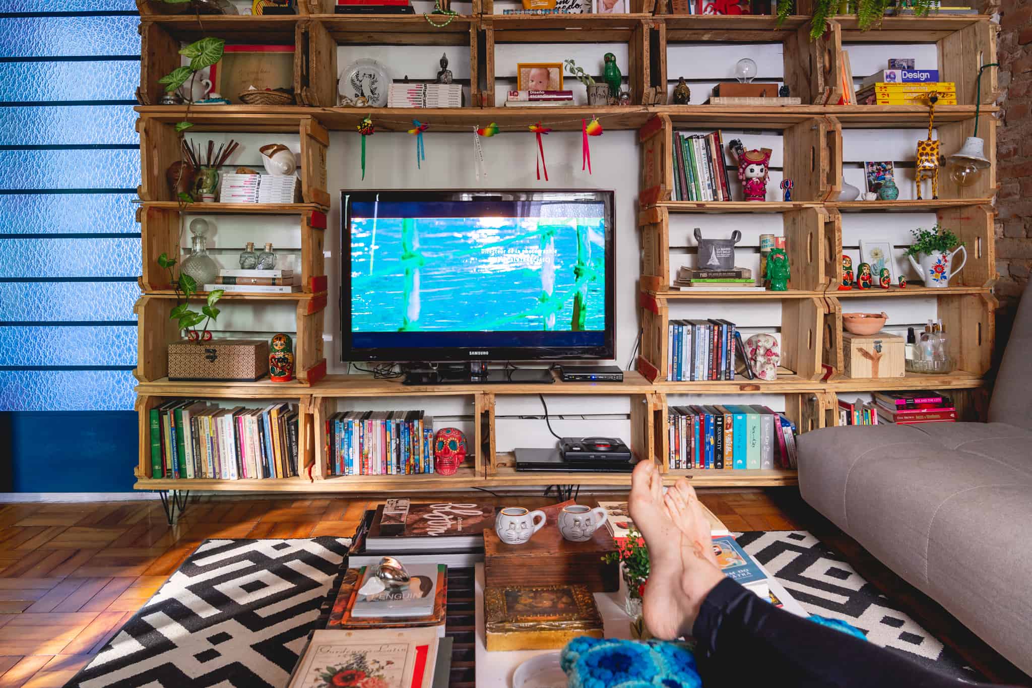 ideias criativas estantes caixote de feira