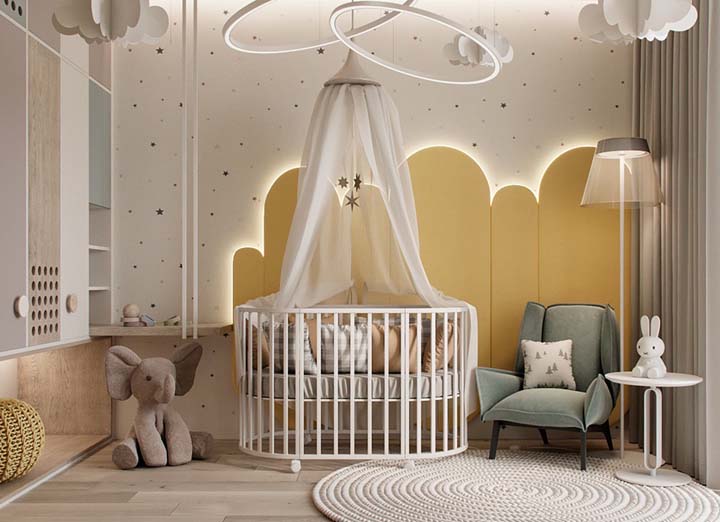 quarto de bebê feminino