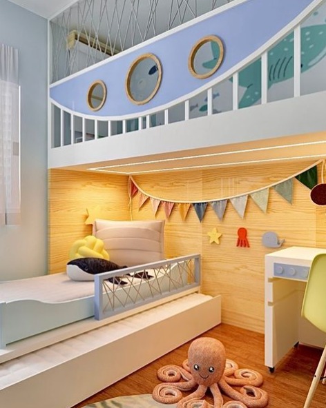 Quarto Infantil Pequeno: Soluções Inteligentes com Móveis Multifuncionais