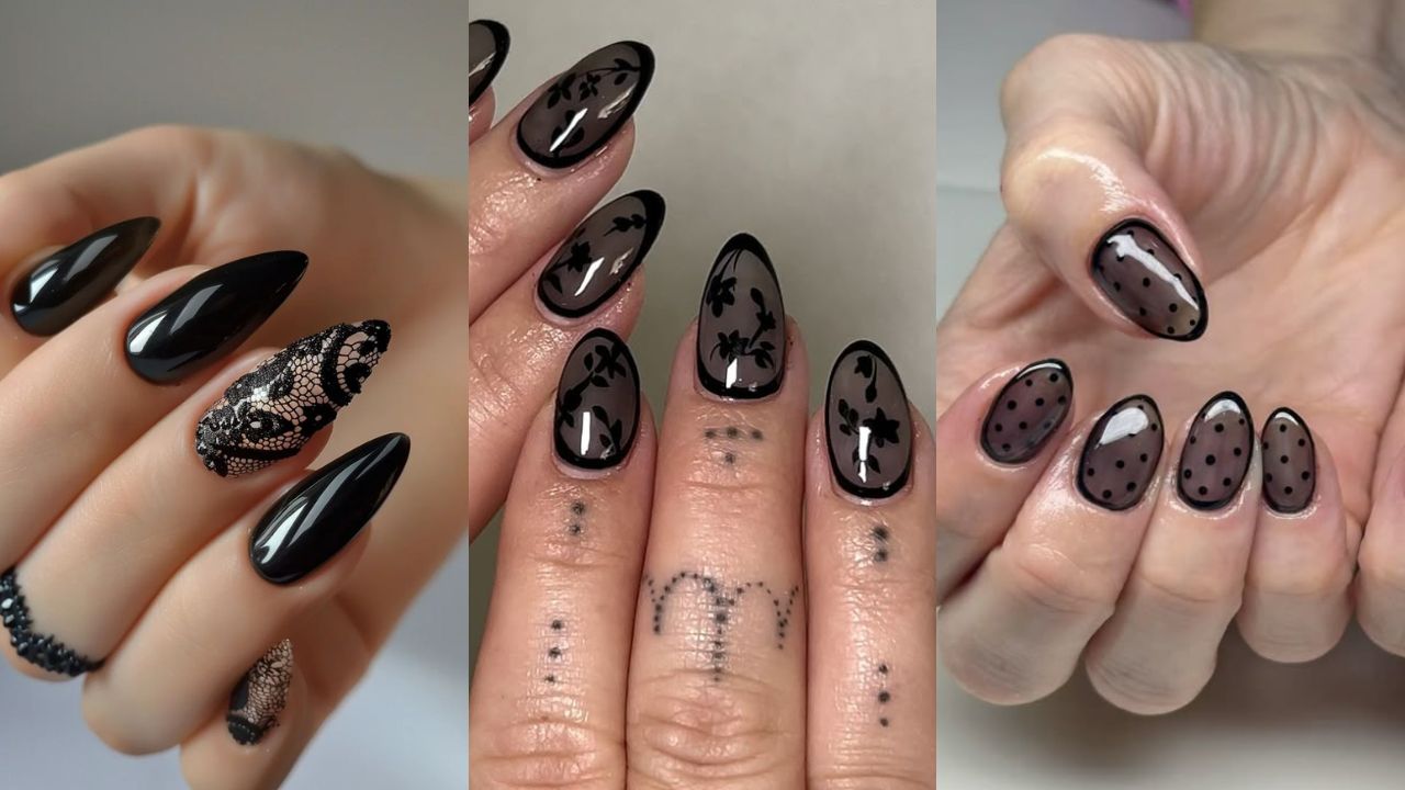 Adesivos vs. Carimbos: Qual a Melhor Técnica para Unhas de Renda Preta?