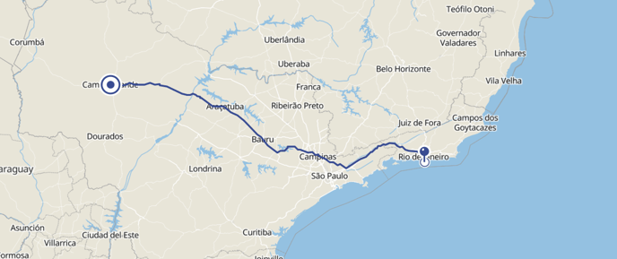 otimizar trajeto rodoviário