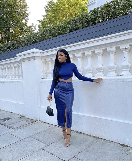 como lavar saia de couro preta