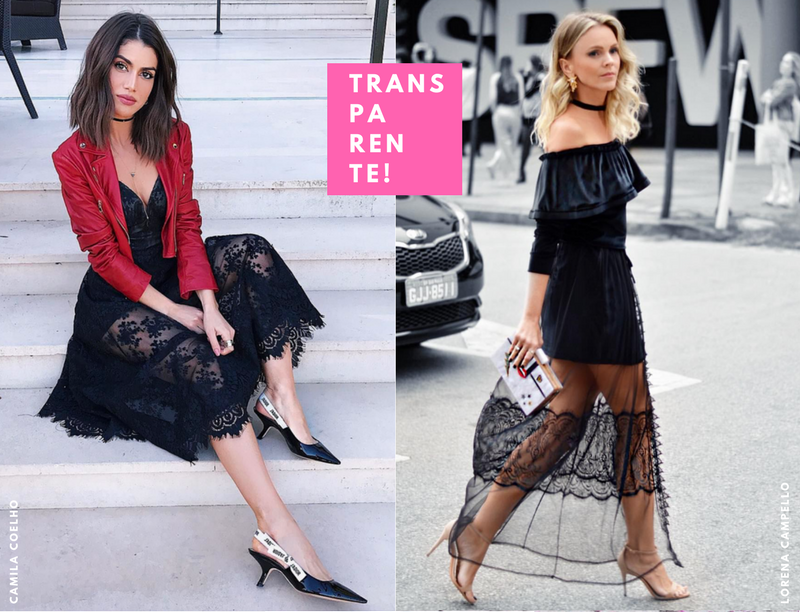 saia longa transparente