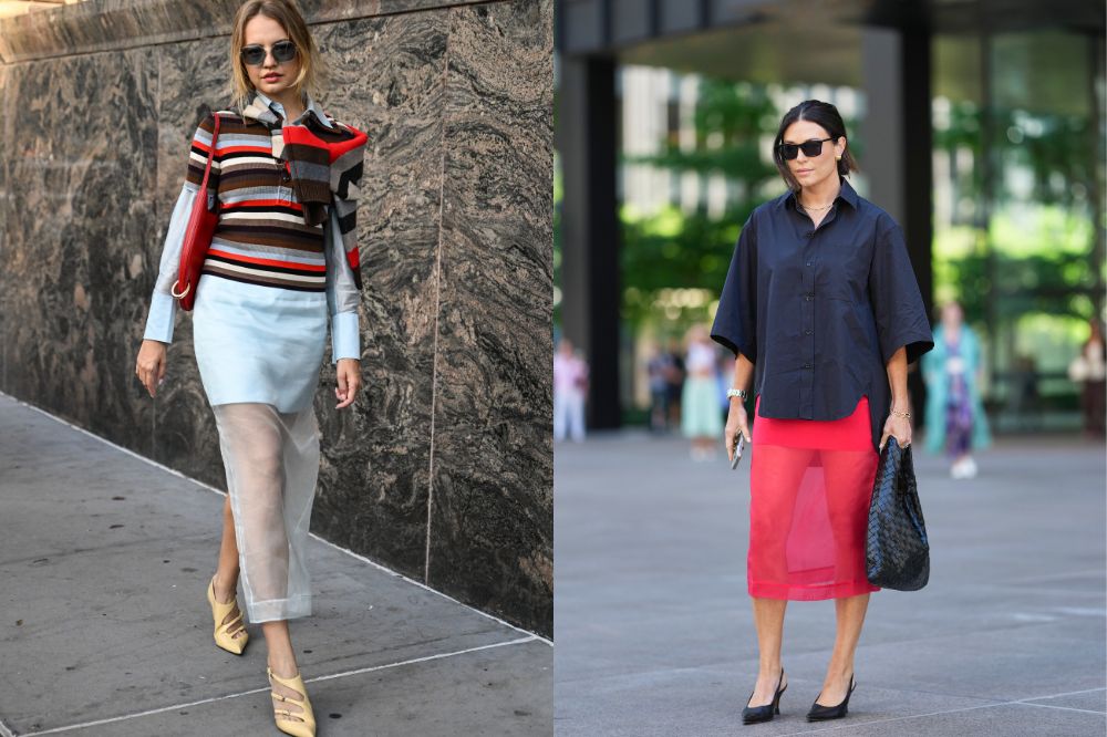 saia longa transparente