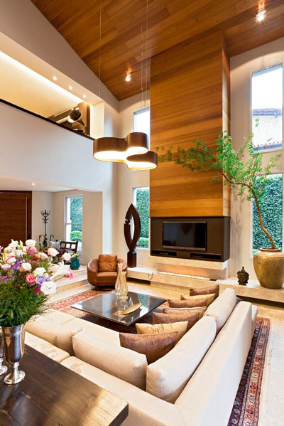 sala pé direito duplo grande