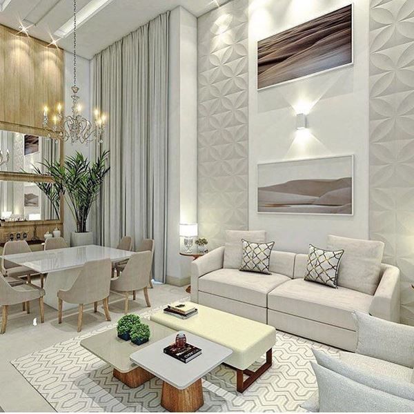 ideias decoração sala pé direito duplo