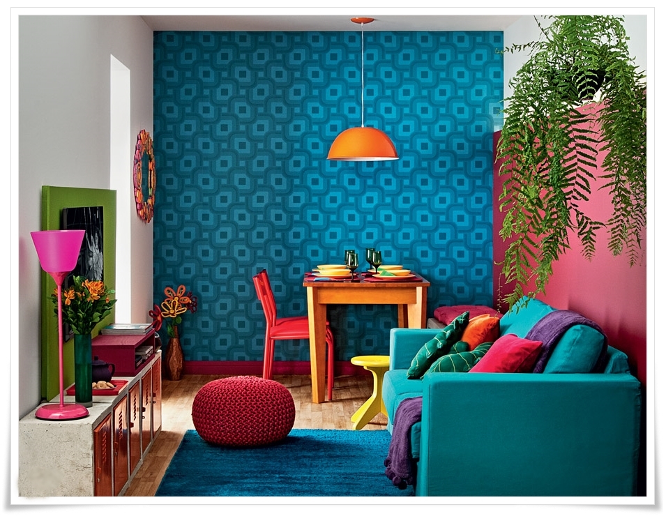 cores claras para sala pequena