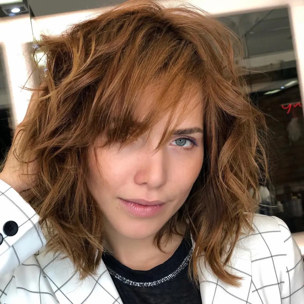 corte shaggy hair