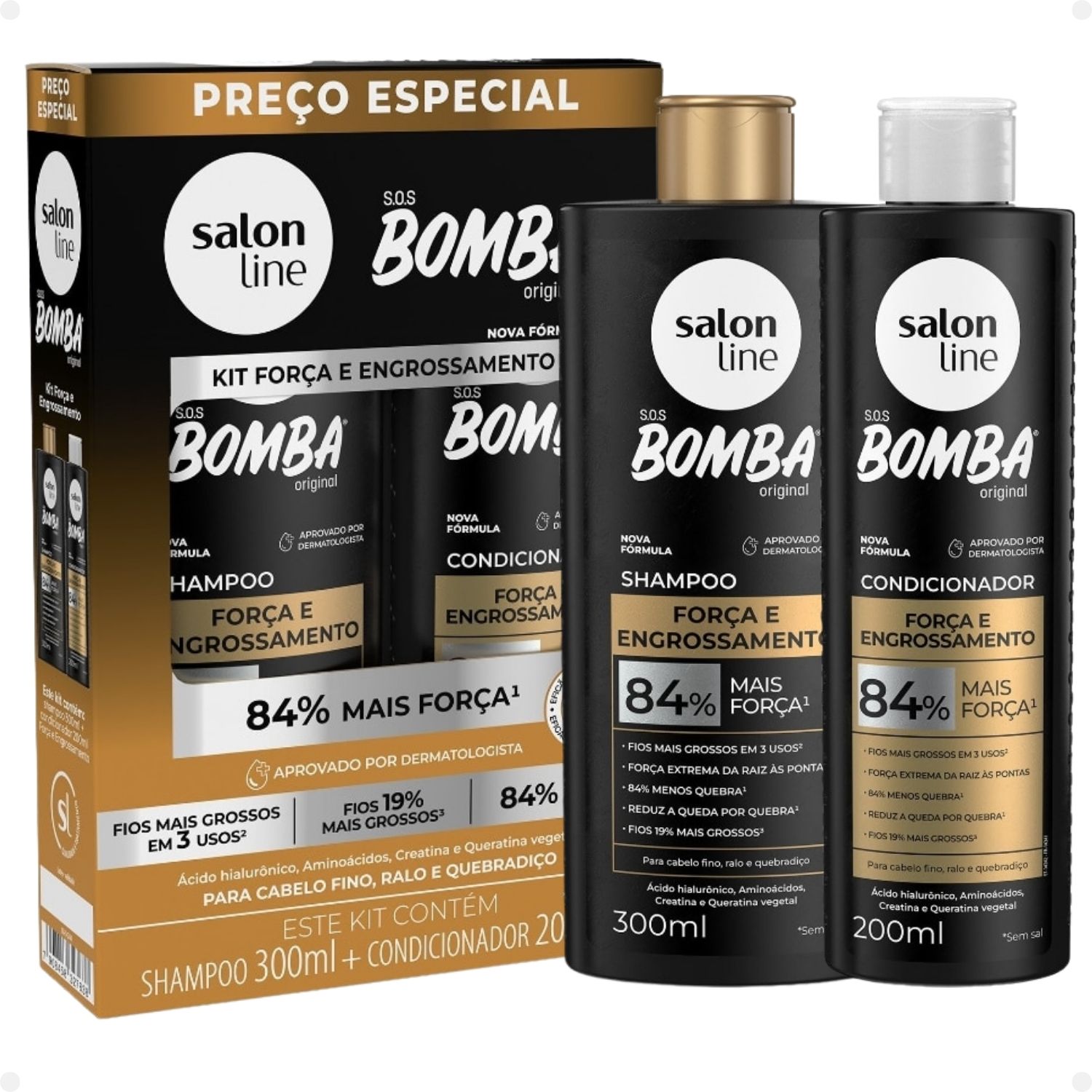 Condicionador para cabelos finos