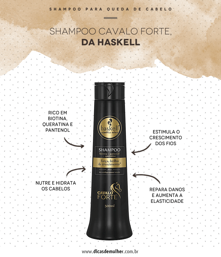 shampoo para queda de cabelo