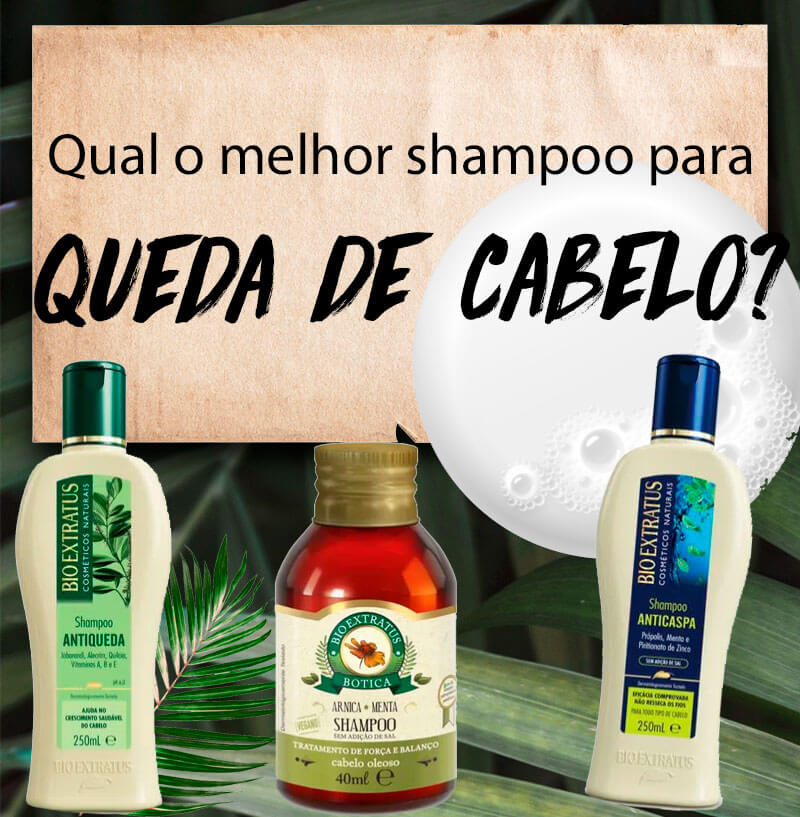 melhores shampoos para queda de cabelo com biotina