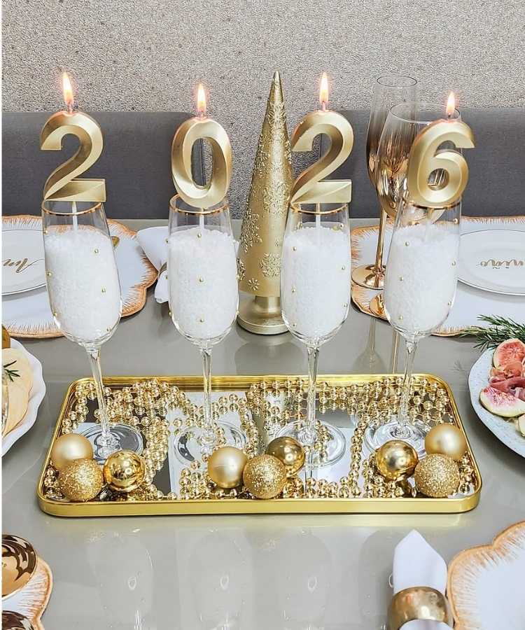 decoração ano novo 2026 simples e barata
