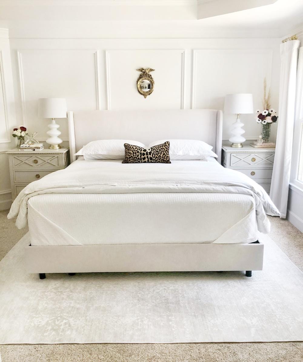quarto de casal romântico simples