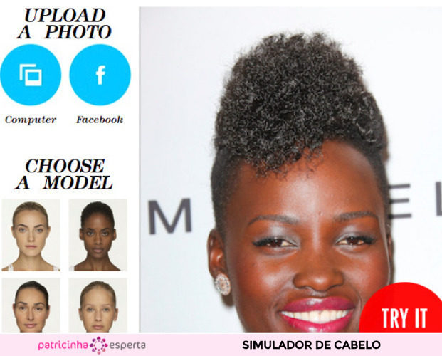 simulador de cabelo online