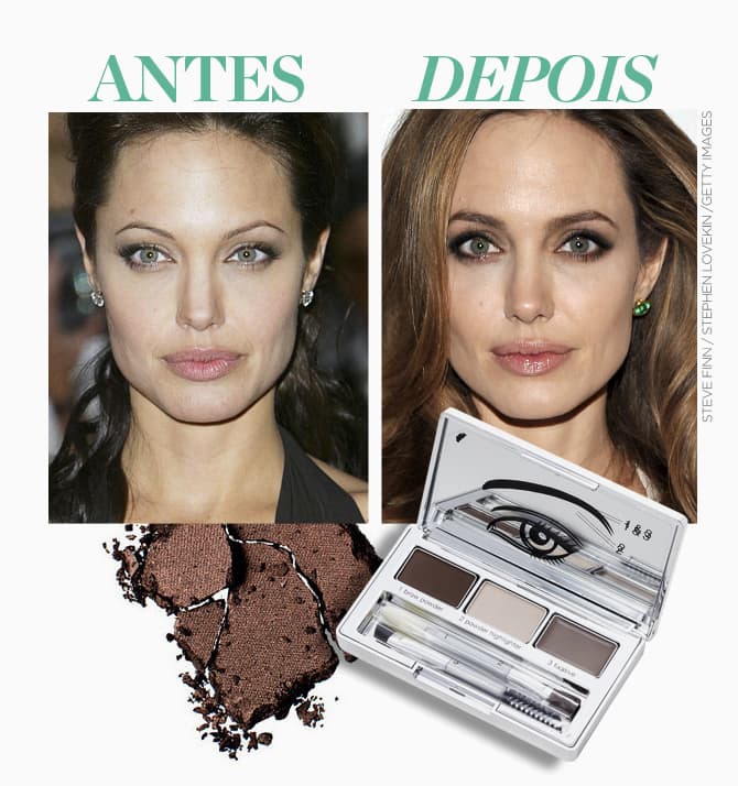 sobrancelha antes e depois