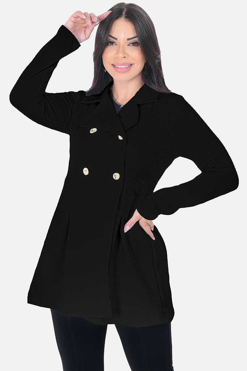 sobretudo feminino para frio intenso