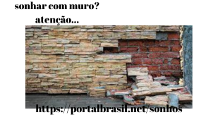 sonhar com muro de casa
