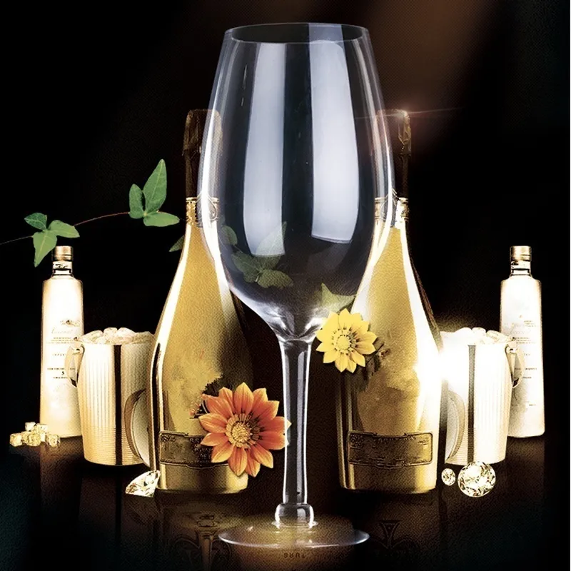 taça de vinho gigante de cristal vs vidro